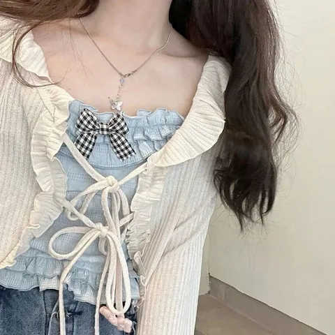 Женский хлопковый топ Kawaii