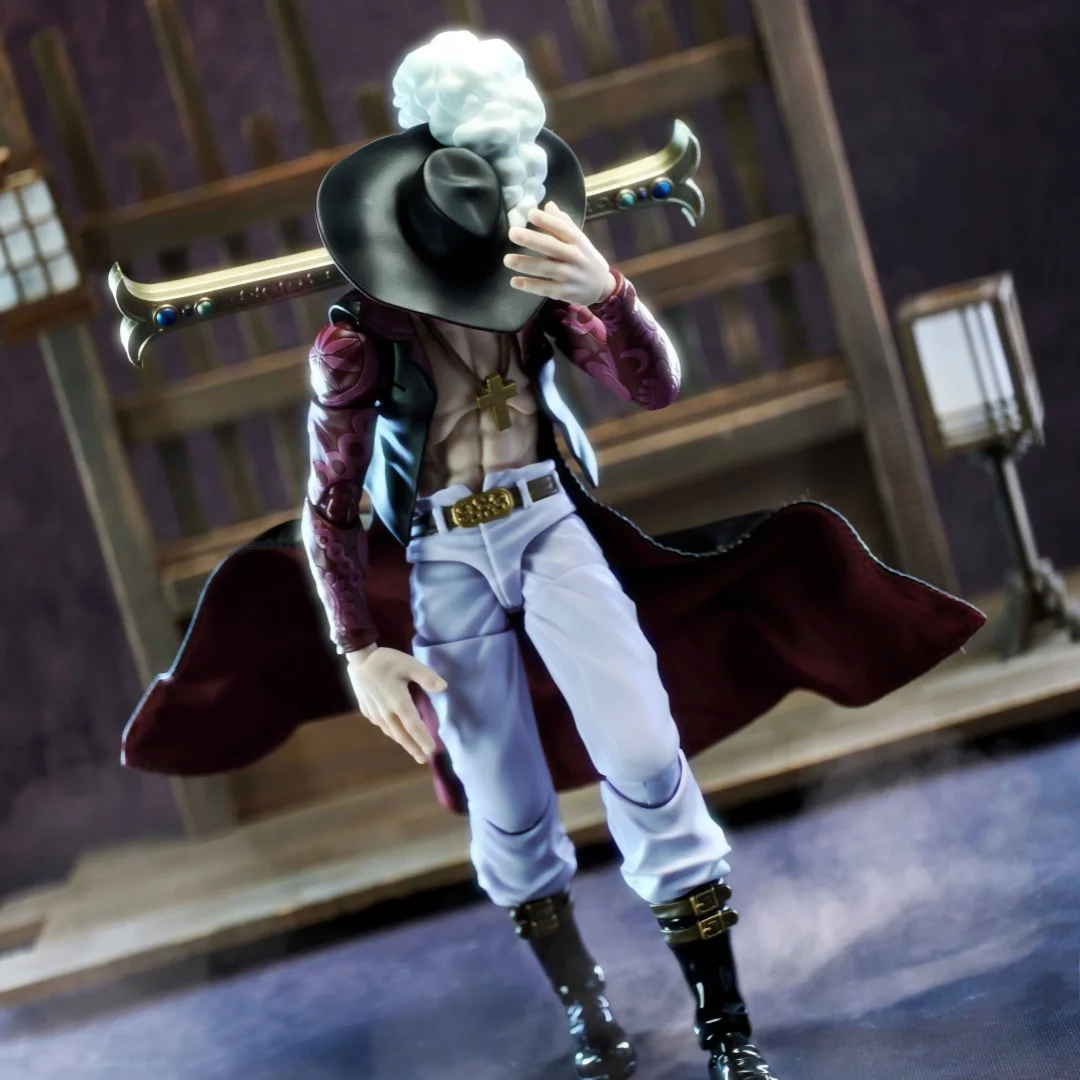 

ONE PIECE SHF Anime NEW Новая юбка ручной работы Hawkeye Dracule Mihawk с встроенной железной проволокой, подходит для игрушек 1/12