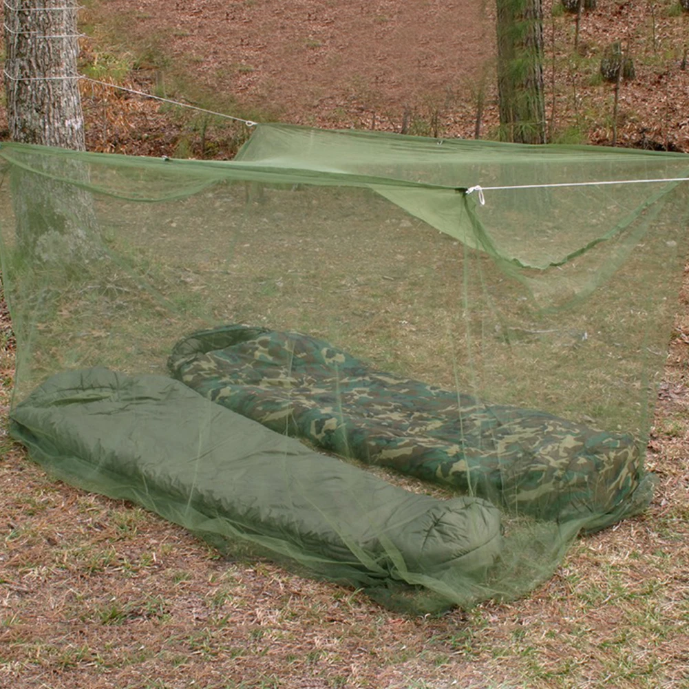 Portable Outdoor Camping Mosquito Net Lightweight Huge Hammock Bug Tarp Repellent Breathable Mesh Tent Insect Canopy Bed Curtain