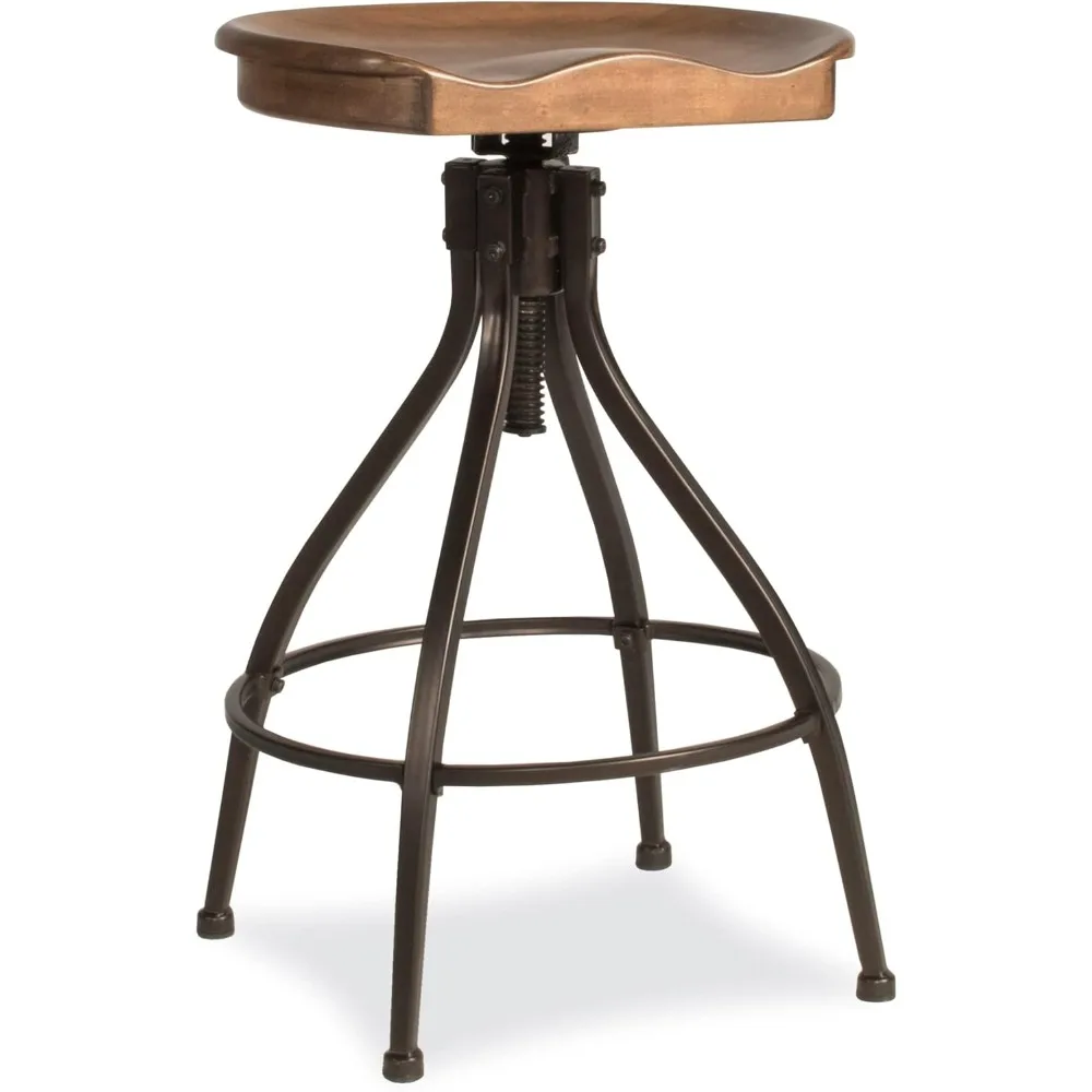 

Swivel Backless Stool, Adjustable Stool (One Stool), Brown