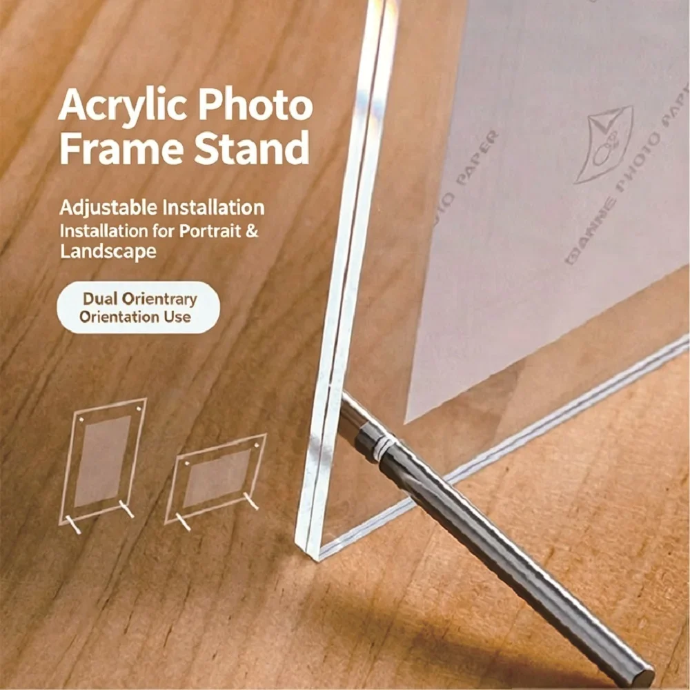 Acrylic Photo Frame, 6/7/8/10 inch & A4 Size