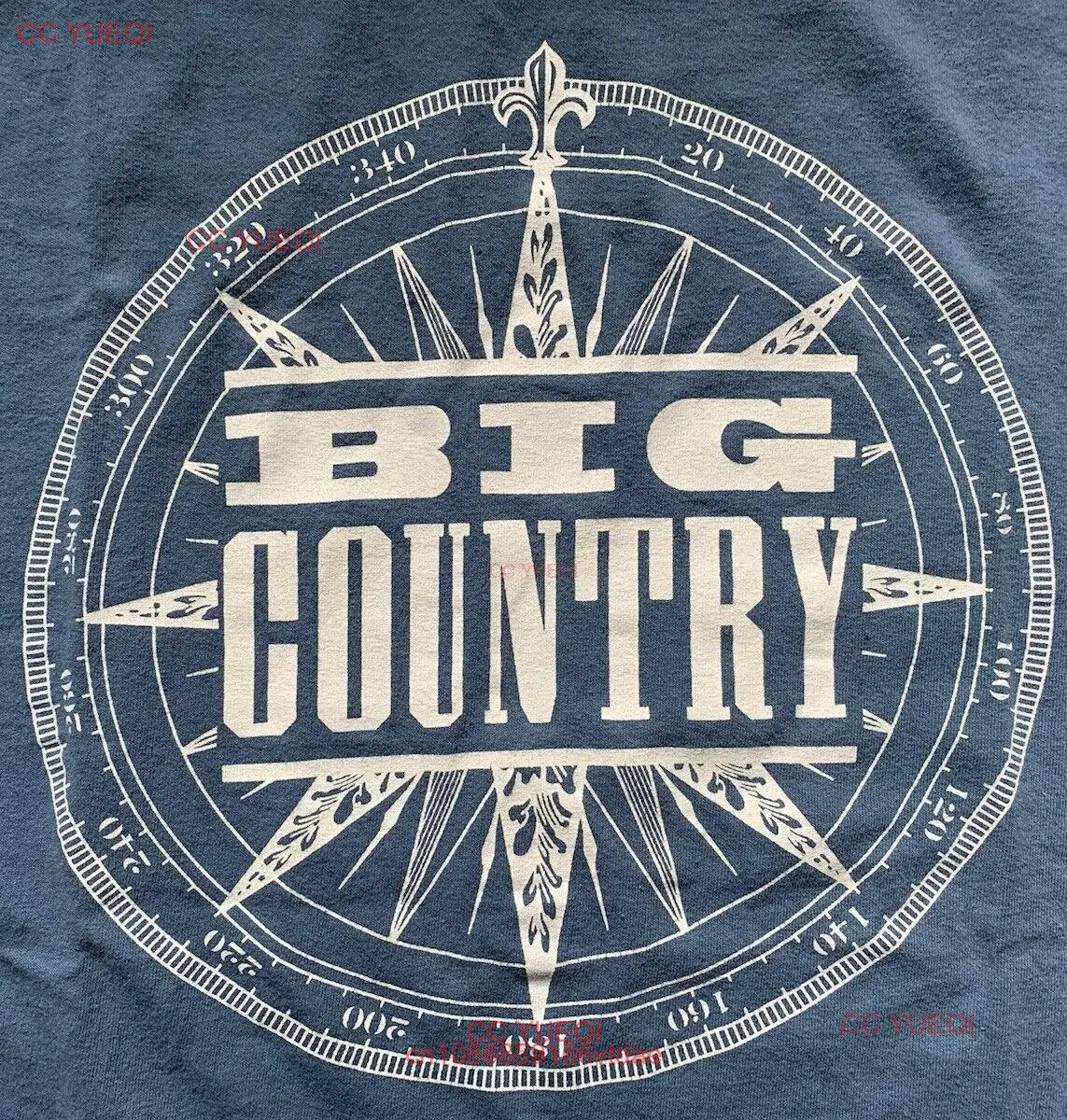 2013 Big Country The Journey Band T -Shirt, Blue, Men’s Lg, New Wave Post Punk