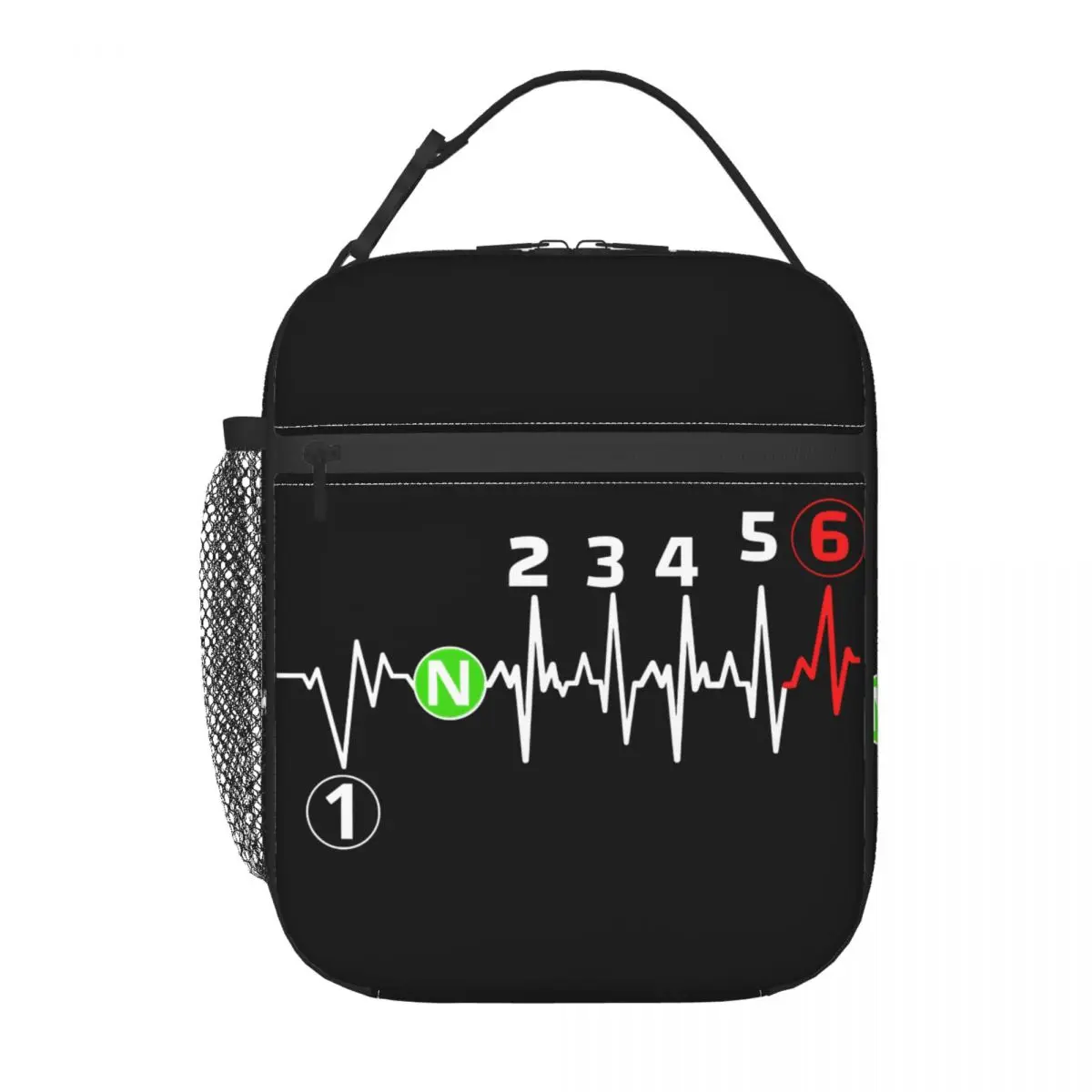 

Motorbike Heartbeat 1n23456 Insulated Lunch Bag Tote Food Handbag