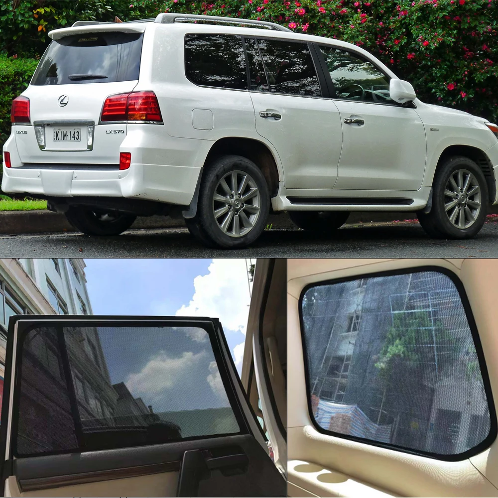 

For Lexus LX570 J200 2007-2015 Rear Side Window Sun Shade Visor Car Sunshade Accessories Front Windshield Mesh Vehicle Curtain