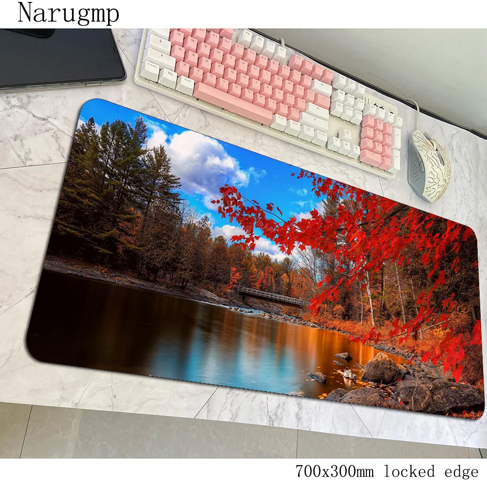 nature mousepad pc gaming mouse pad 700x300x3mm computer gamer accessories large mat 3d laptop desk protector pads