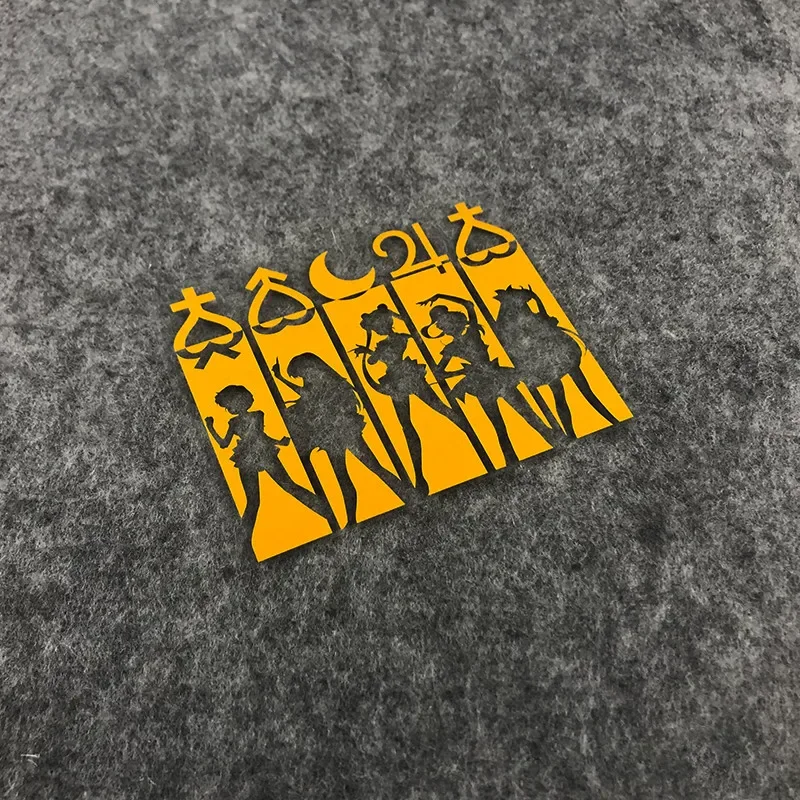 

Виниловая наклейка для стайлинга автомобиля, окон, мотоциклов, кузова, бака: мультяшная девушка, силуэт человека, созвездие