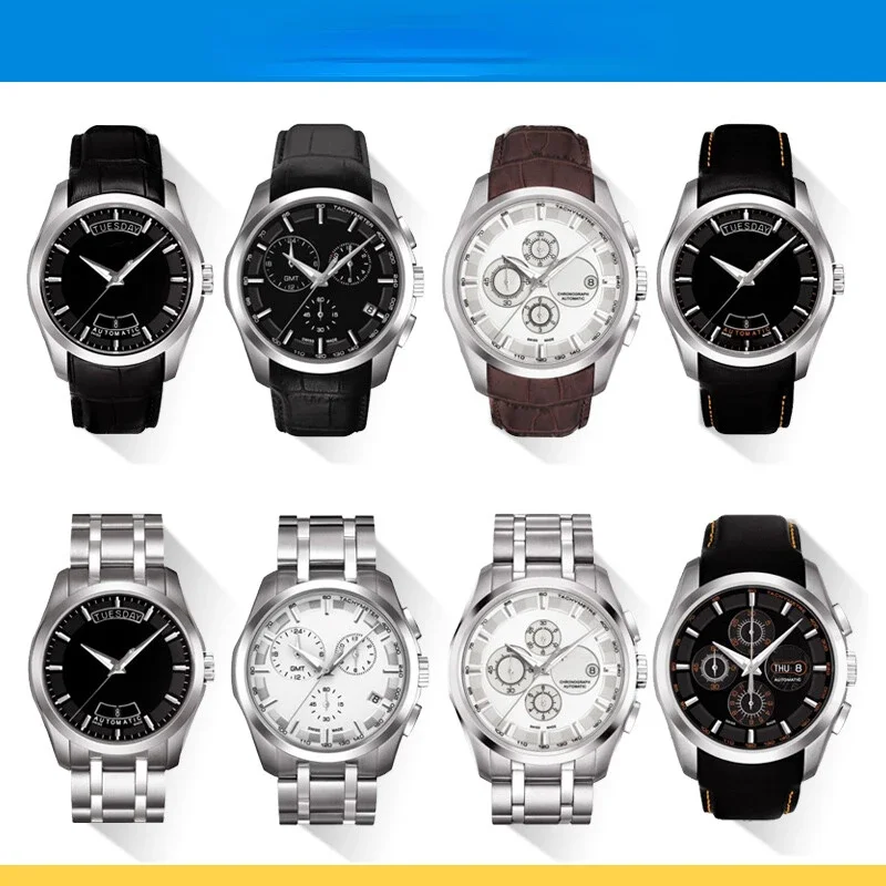 Imagem -03 - Pulseira de Relógio de para Costureiro Tissot 1853 Pulseira Masculina T035410a T035407 T035428 Pulseira de Relógio 22 mm 23 mm 24 mm Aço Inoxidável