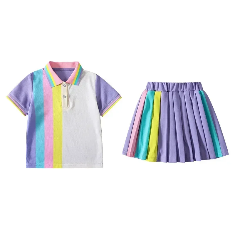 Kindergarten uniforms Primary school uniforms set 61 children's chorus performance candy-colored performance uniforms