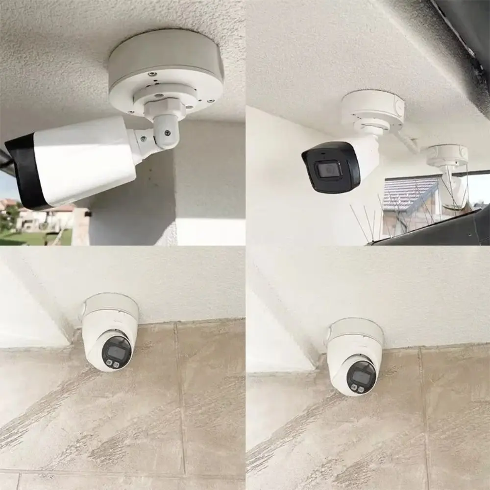 Caja de conexiones de cámara PFA130-E IP66, montaje de cámara CCTV de aluminio resistente al agua, soporte PTZ para cámara Hikvision Dahua TP-LINK