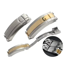 For Rolex Black Water Ghost Strap Steel Folding Buckle Submariner Safety Catch Green Submariner 16x9mm Watchbands Accessories