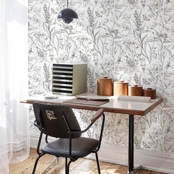 White Sketch Flowers Peel and Stick Wallpaper Floral Line Vinyl Waterproof Durable Cabinet Stickers Elegant Removable Home Decor