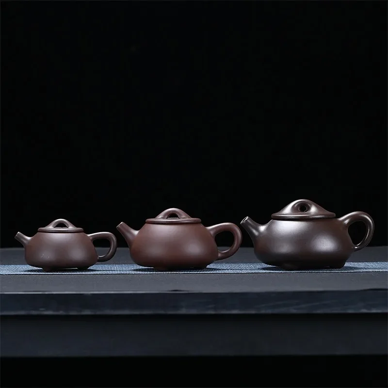 

Ziye Stone Scoop Pot Zisha Teapot Yixing Handmade Pot Kung-fu Teaware Purple Clay Drinkware For Puer Green Black Chinese Tea