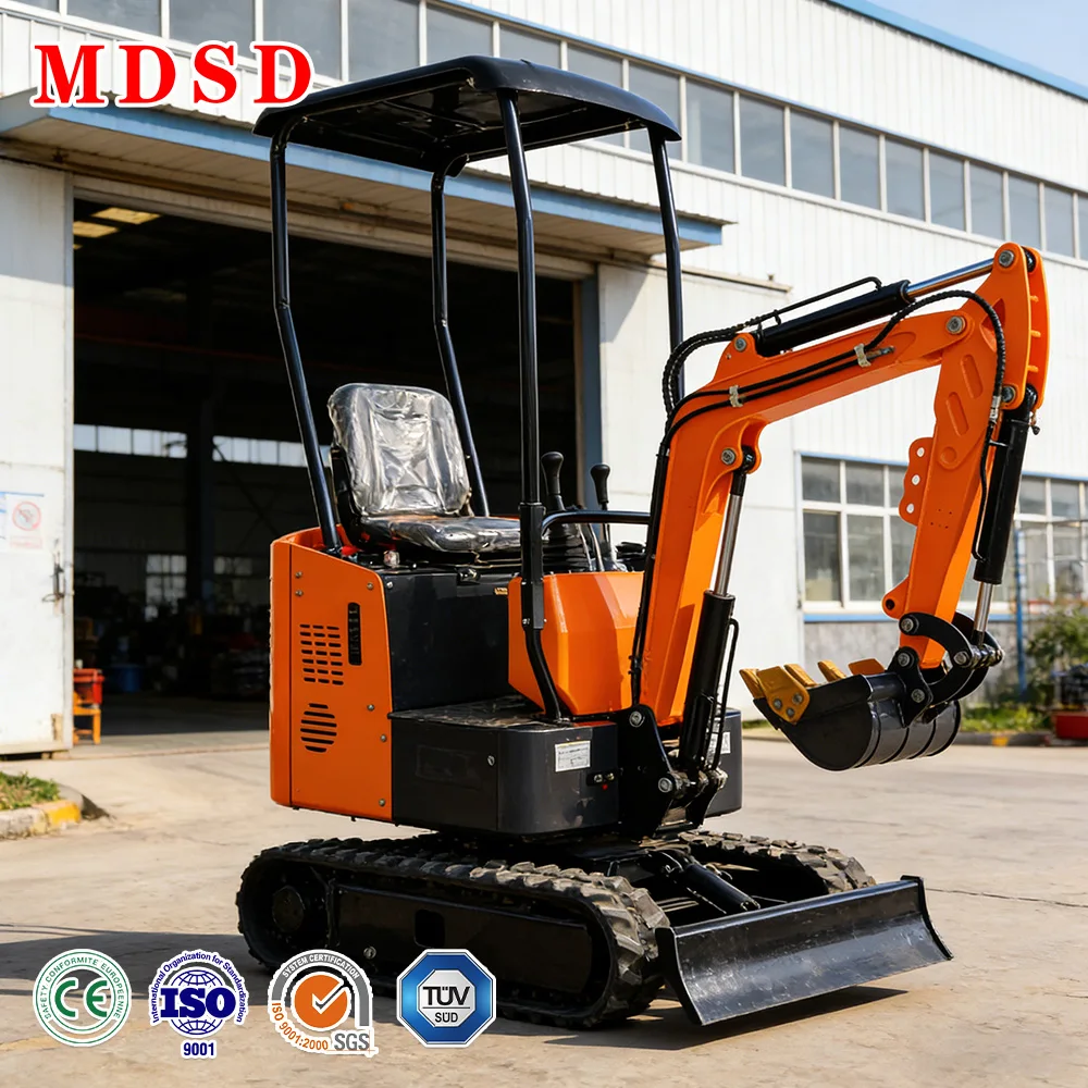 

0.8 Ton Micro Mini Excavator Ultra Compact Size Flexible Turning Hydraulic Control Small Digging Machine Perfect For Home Backya