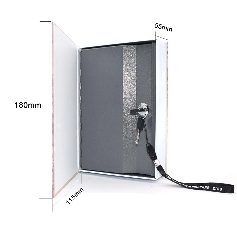 A68Z Mini Dictionary Safe Box Storage Box Butterfly Book Secret Security Safe Lock For Jewellery Key Valuables