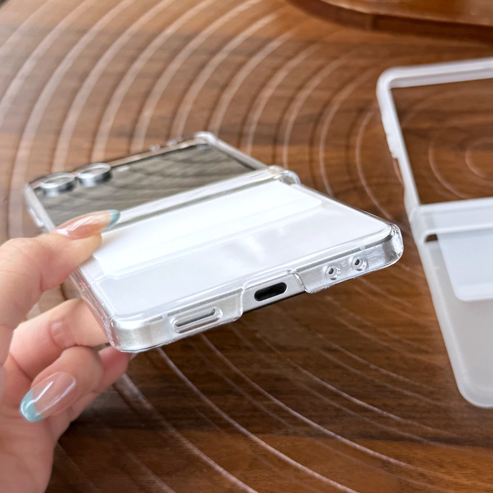 Жесткий чехол для телефона из силиконового ремешка для Samsung Galaxy Flip 7, 6, 5, 4, 3, цельный дизайн, задняя крышка