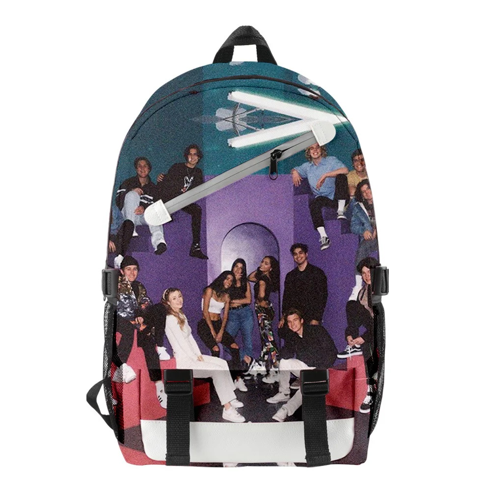 Harajuku Novelty The Hype House Student School Bags Unisex 3D Print Oxford Waterproof Notebook multifunction Travel Backpacks