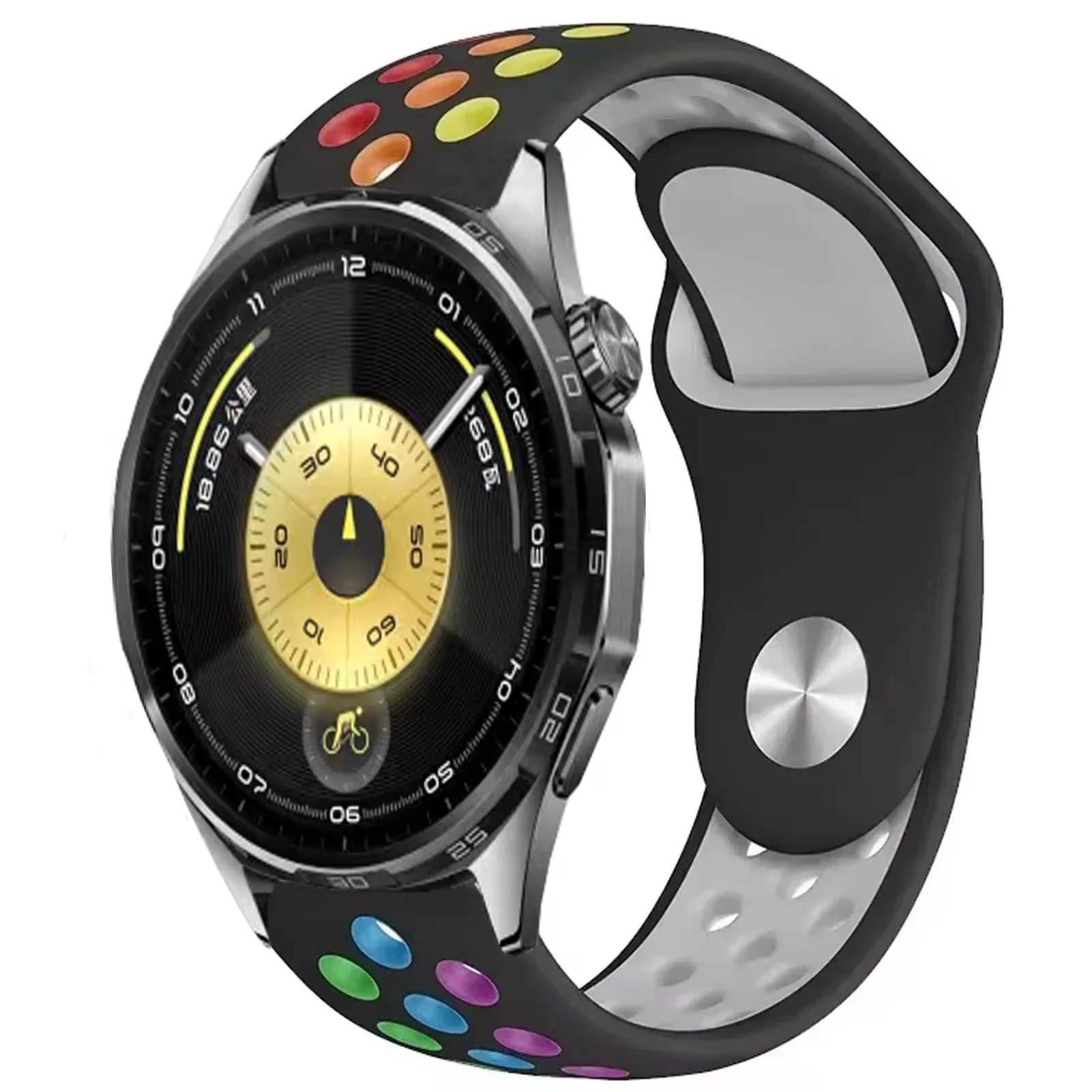 22mm 20mm 18mm Silicone Strap For Huawei Watch 5 GT6-5-4 GT6-5 Pro 46mm Sport Breathable Band Huawei Watch 4 4Pro 3/GT6-5-4 41mm