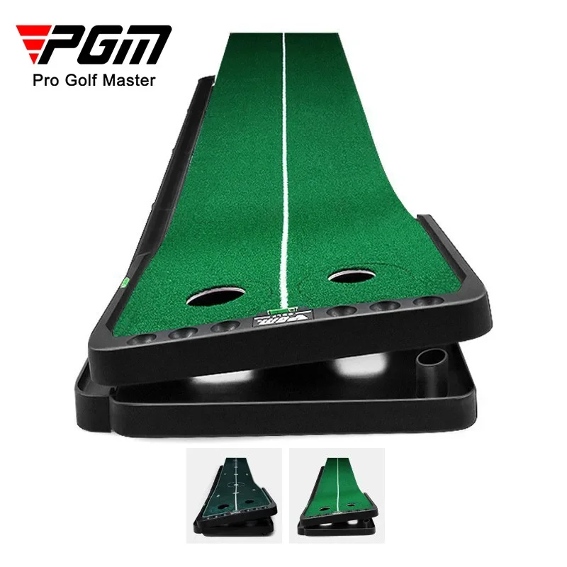 PGM Golf Putting Mat Mini Golf Putting Green Fairway Golf Putter Trainer Indoor Adjustable Putter Carpet Practice TL010