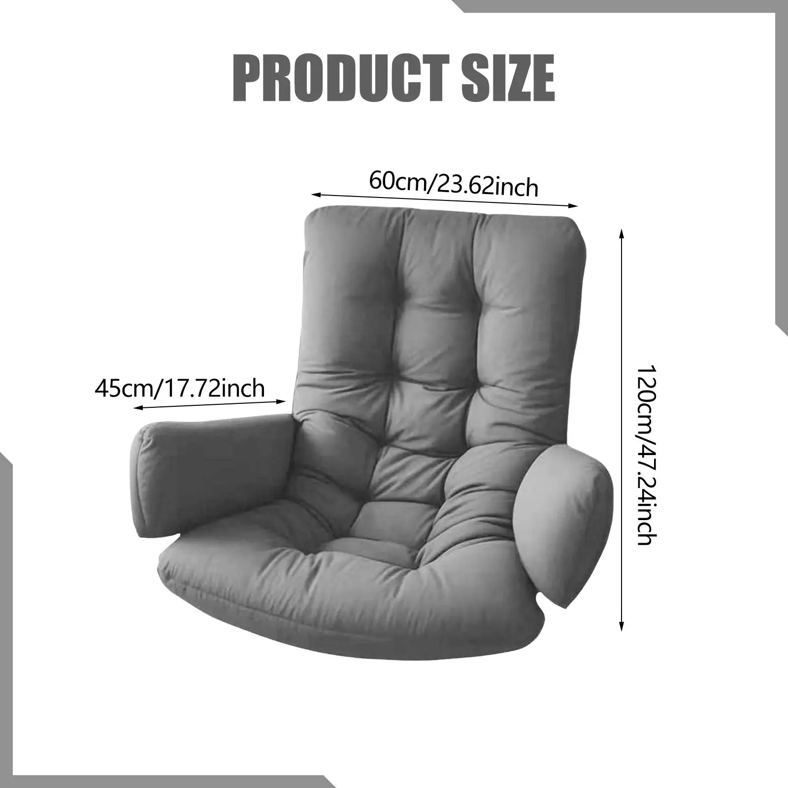 Soft Egg Chair Swing Cushion Washable Outdoor Patio Seat Pad for Balcony Hammock Garden Portable Lounge Furniture