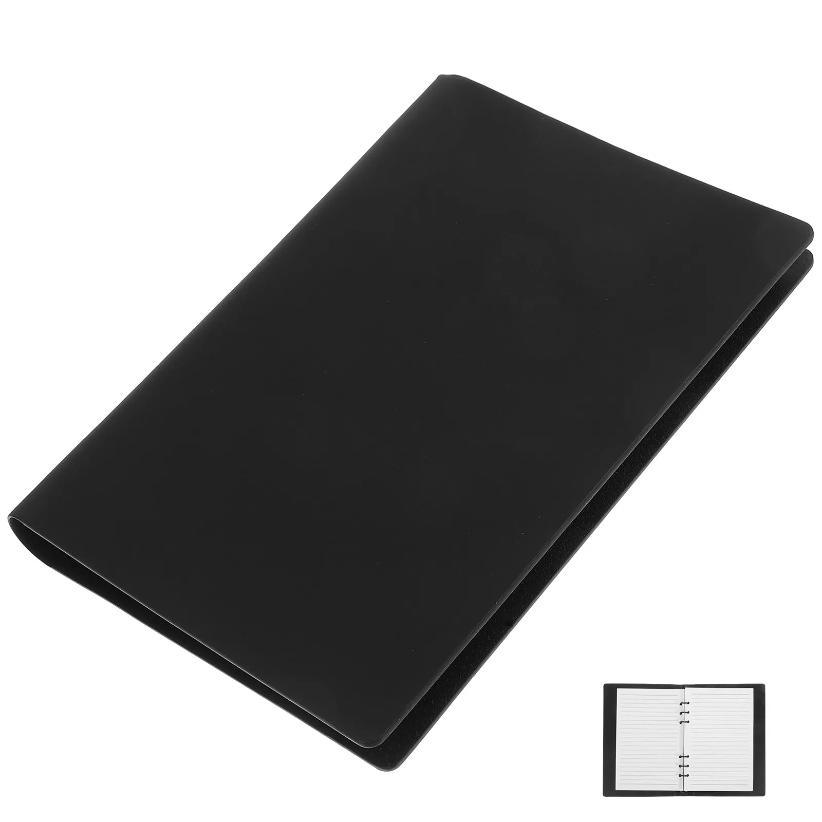 A5 Loose Leaf Notebook PU Cover Refillable Fountain Pen Friendly Paper Portable Compact Journal Note Taking Multi Use Writing