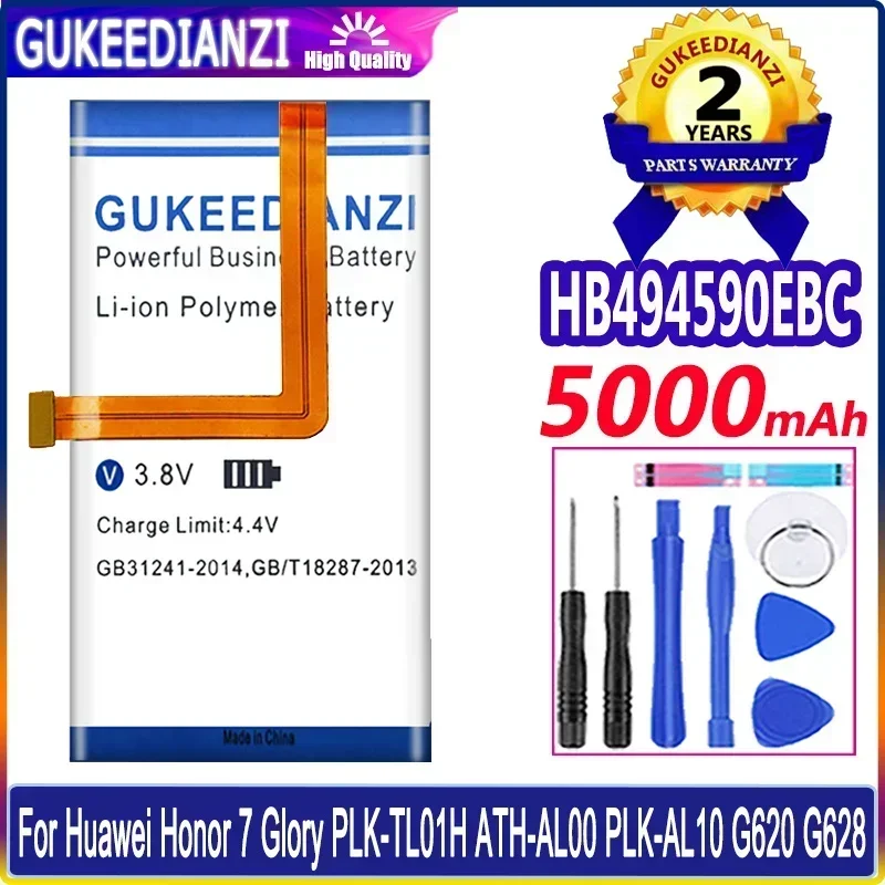 

Bateria HB494590EBC Mobile Phone Batteries For Huawei Ascend Honor 7 PLK-L01 UL00 AL10 G628 G620 Portable Cell Phone Battery