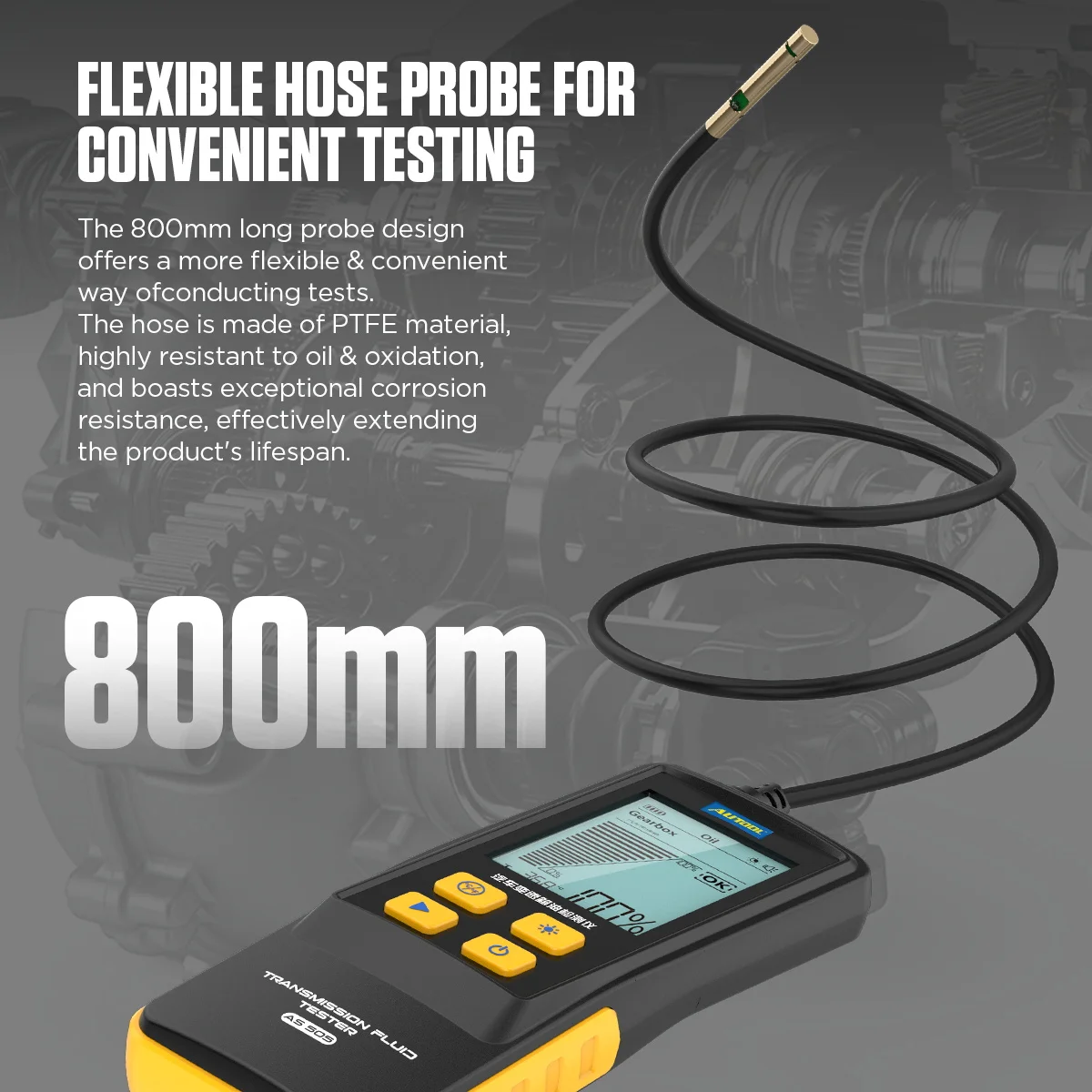 

2026 Transmission Fluid Tester Gearbox ATF Oil Quality Diagnostic Tool with Digital Display and Probe for Auto Repair Shops