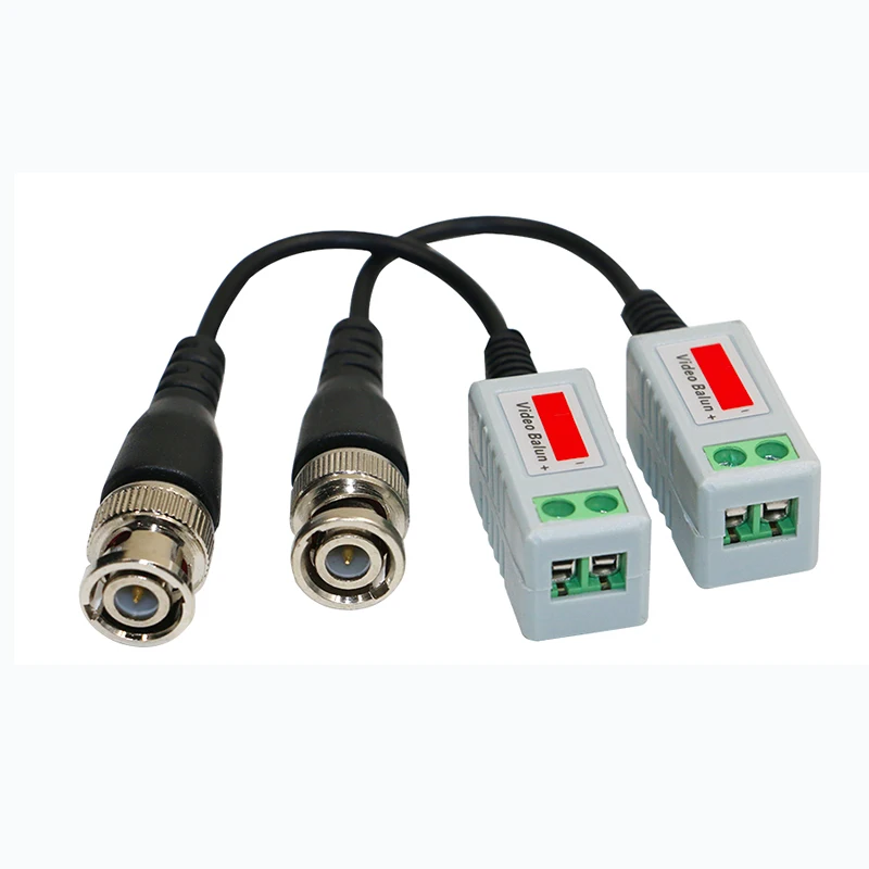 1PCS BNC Video Balun Twisted Passive Transceiver CCTV UTP BNC DVR Camera Cat5 adapter