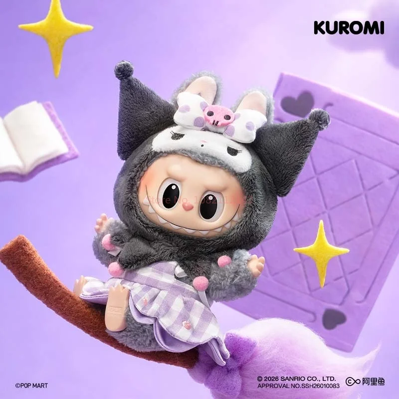 

Новая серия POP MART The Monsters Labubu X Sanrio Characters: коллекционная фигурка-сюрприз, аниме-персонаж, настольная игрушка, подарок на день рождения