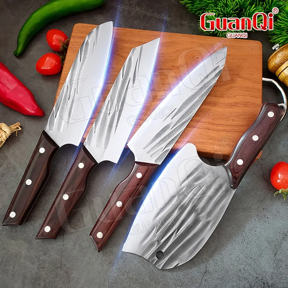 

Stainless Steel Meat Cleaver Hunting Knife Handmade Forged Boning Knife Kitchen Chef Knives Camping Fish Fillet Knives Cutter