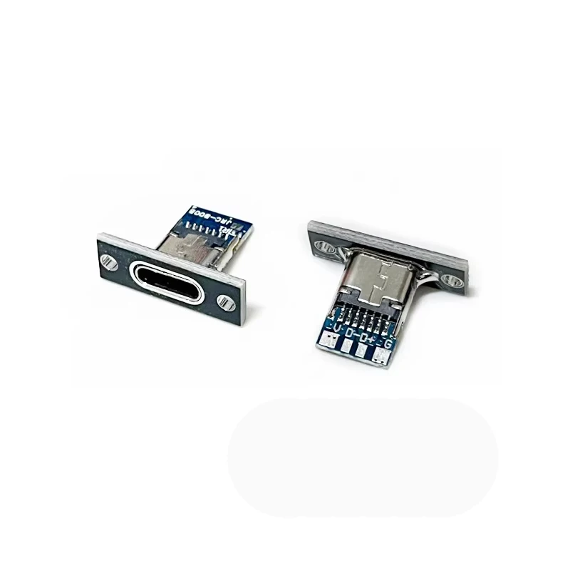 1-10 szt. Gniazdo USB 3.1 typu C z płytką mocującą śrubę typu C gniazdo USB 3.1 typu C 2Pin 4Pin 5Pin 6-pinowe złącze Jack żeńskie