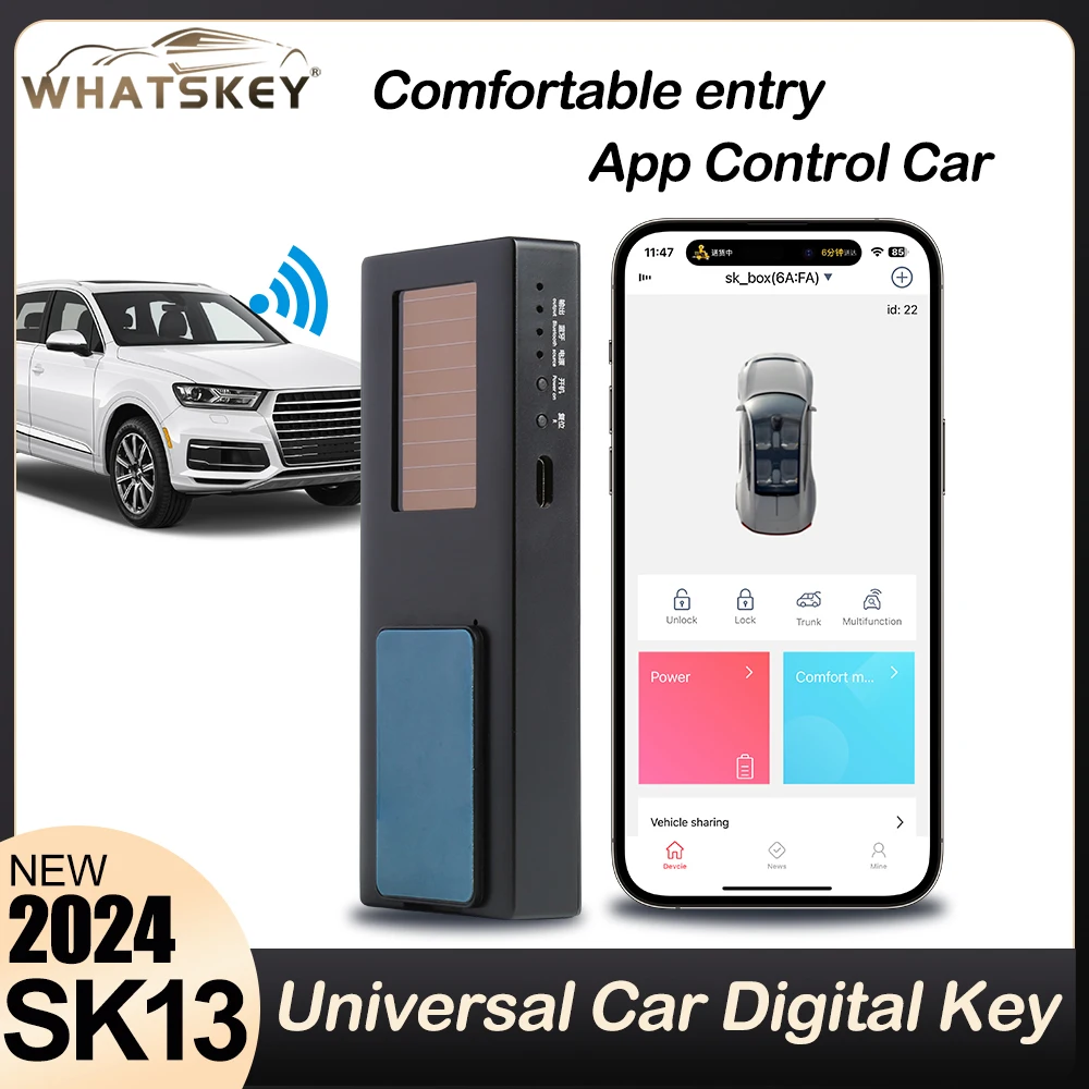 SK13 Car Digital Key Universal Smart Car Key For BMW/Audi/Benz/Toyota/KIA/Hyundai Comfortable entry auto unlock App Control Car