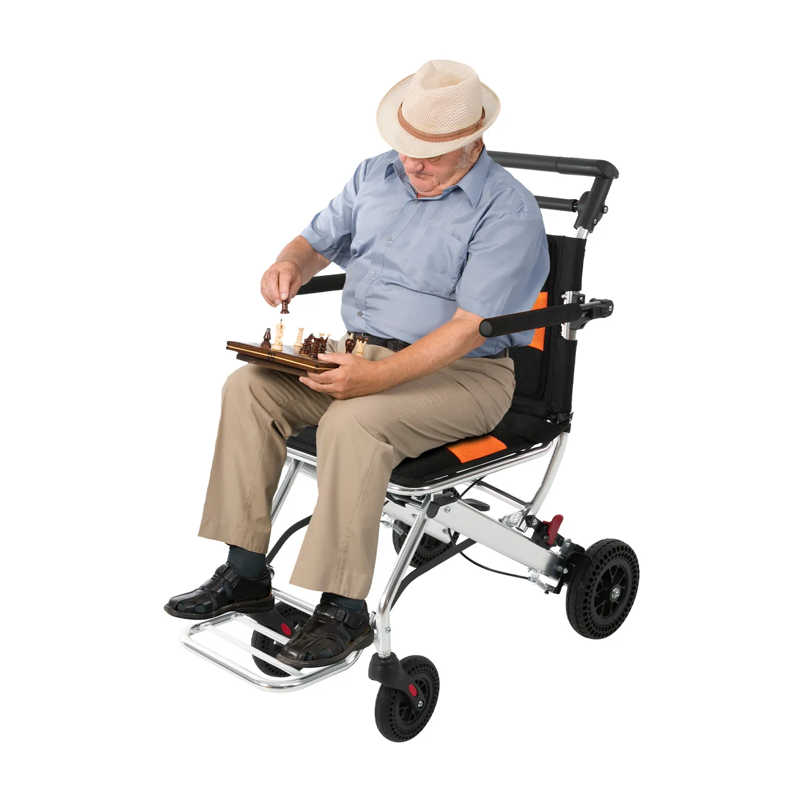 كرسي متحرك قابل للطي من Travel Freedom لكبار السن، خفيف الوزن وسعة 352 رطل للنزهات #2