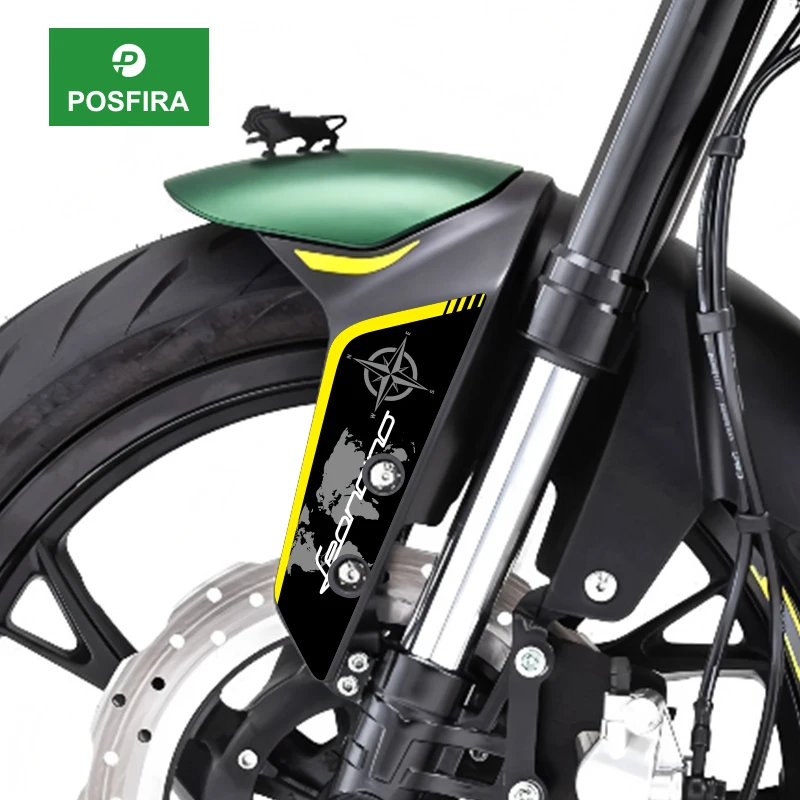 

POSFIRA наклейки на переднее крыло мотоцикла, виниловая наклейка для Benelli Leoncino 250 125 2018-2024 2021 2022 2023, аксессуары для брызговиков