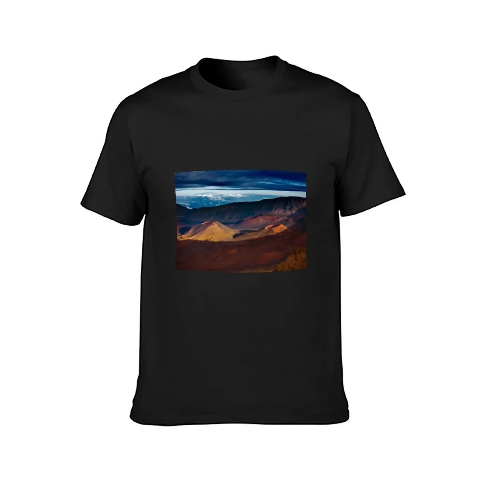 Haleakala Crater T-Shirt Blouse anime clothes mens t shirt