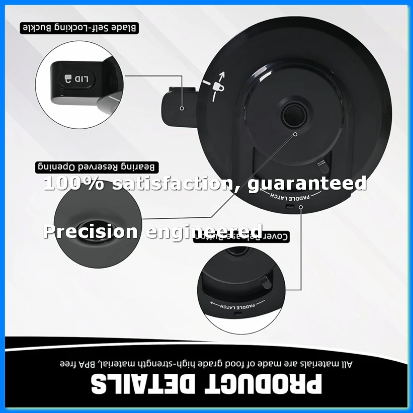 For Ice Cream Maker Outer Bowl Lid for NC299AMZ/NC301/NC300/NC201/NC101 Series (NO Paddle)-A46I