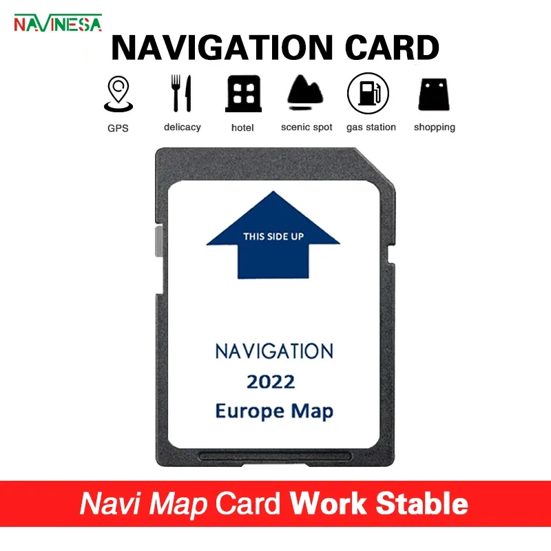 Europe Navigation SD MAP GPS Software Sat NAV Card 2022 for IVECO Stralis Hi-Way Car