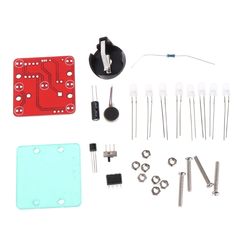 DIY Swing Shaking LED Dice Kit (No battery) Breathing Led Effect with Small Vibration Motor Diy Electronic Kits DropShipping