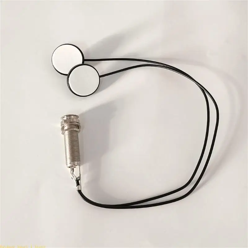 

A0KA 2 In 1 Guitar Passive Pickups Stable Contact Microphone Transducer Self Adhesive Piezo Pickups for Violin Ukulele Banjo