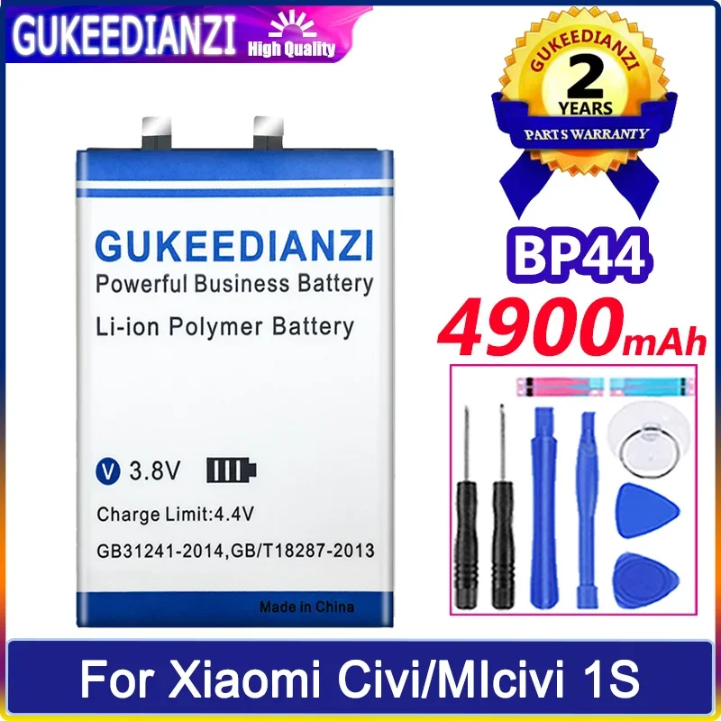 

GUKEEDIANZI Battery BP44 BP4E 4900mAh For Xiaomi Civi 1S 2/MIcivi1S Civi2 Batteria