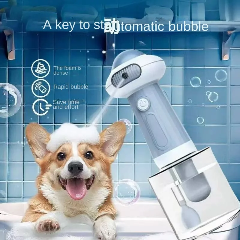 

Pet shower gel foaming machine, bubble machine, cat and dog bath, electric foaming machine, ABS material