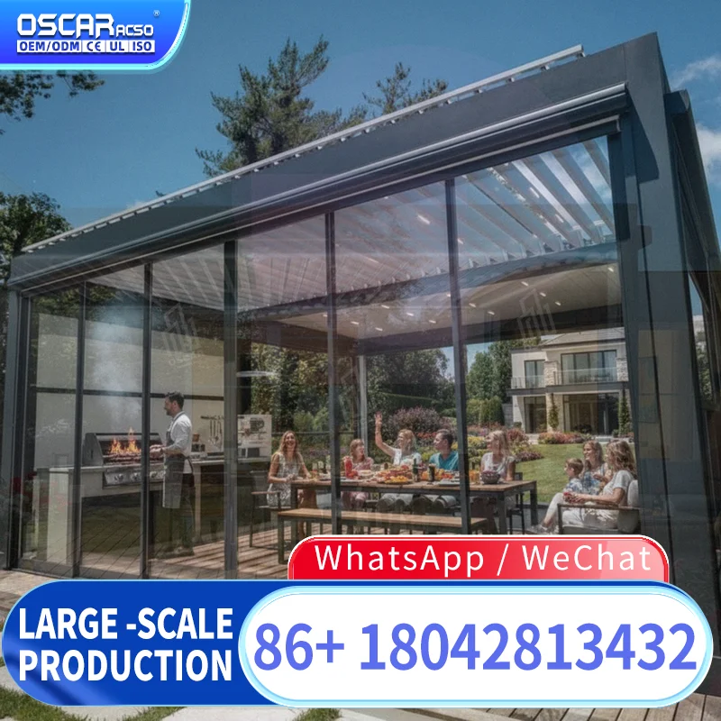Aluminum Pergola Gazebo Outdoor Roof 6X4 for Garden Patio Backyard pergola