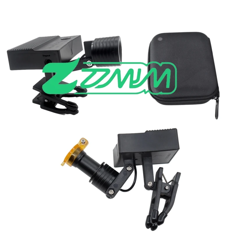 

3 Вт/5 Вт клипса, беспроводная светодиодная фара, встроенная мощность, регулируемая яркость для медицинских бинокулярных луп