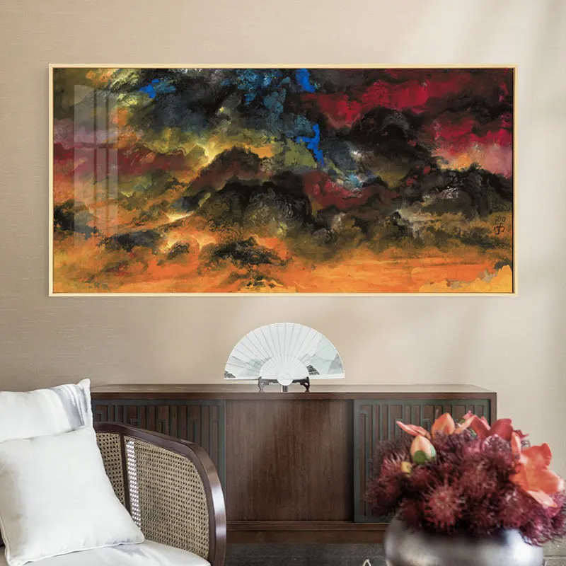 الحديثة الشمال الملونة مجردة خط الهندسة الرسم على لوحات القماش الجدارية الملصقات صور طباعة لمكتب غرفة المعيشة ديكور المنزل