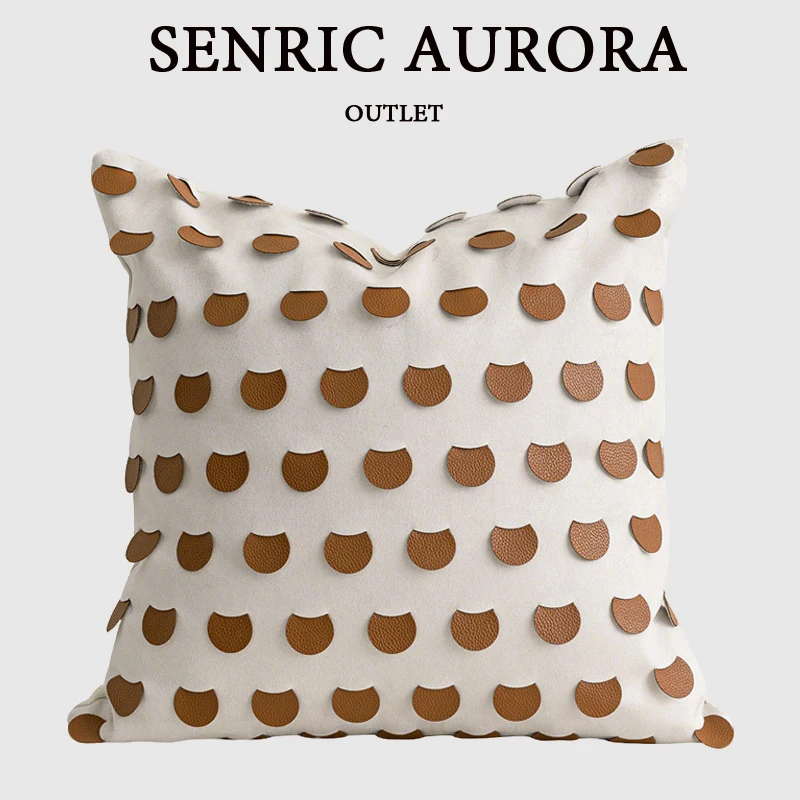 

Жаккардовый оранжевый чехол для подушки, современный полукруглый тканый стиль, дизайнерская наволочка 45x45 см для кровати, дивана, гостиной