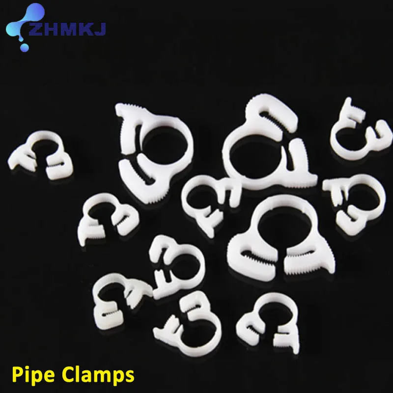 

5Pcs Hose Clamps Plastic Line Water Pipe White Strong Clip Spring Cramps Fuel Air Tube Fitting Fixed Tool High Scalability