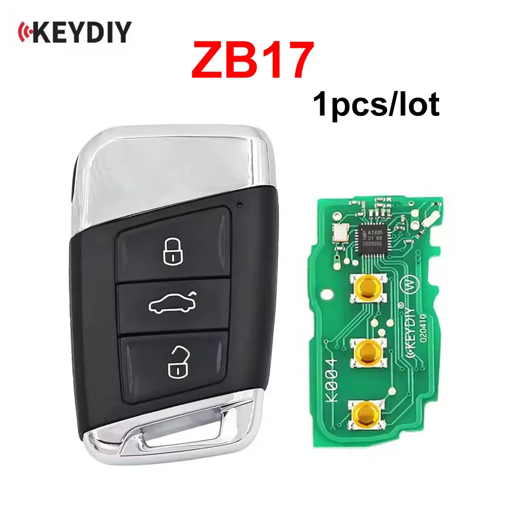 

1pcs/lot KEYDIY KD ZB Series Smart Key Car Remote ZB17 for KD-X2 KD-MAX for B8 Passat Style