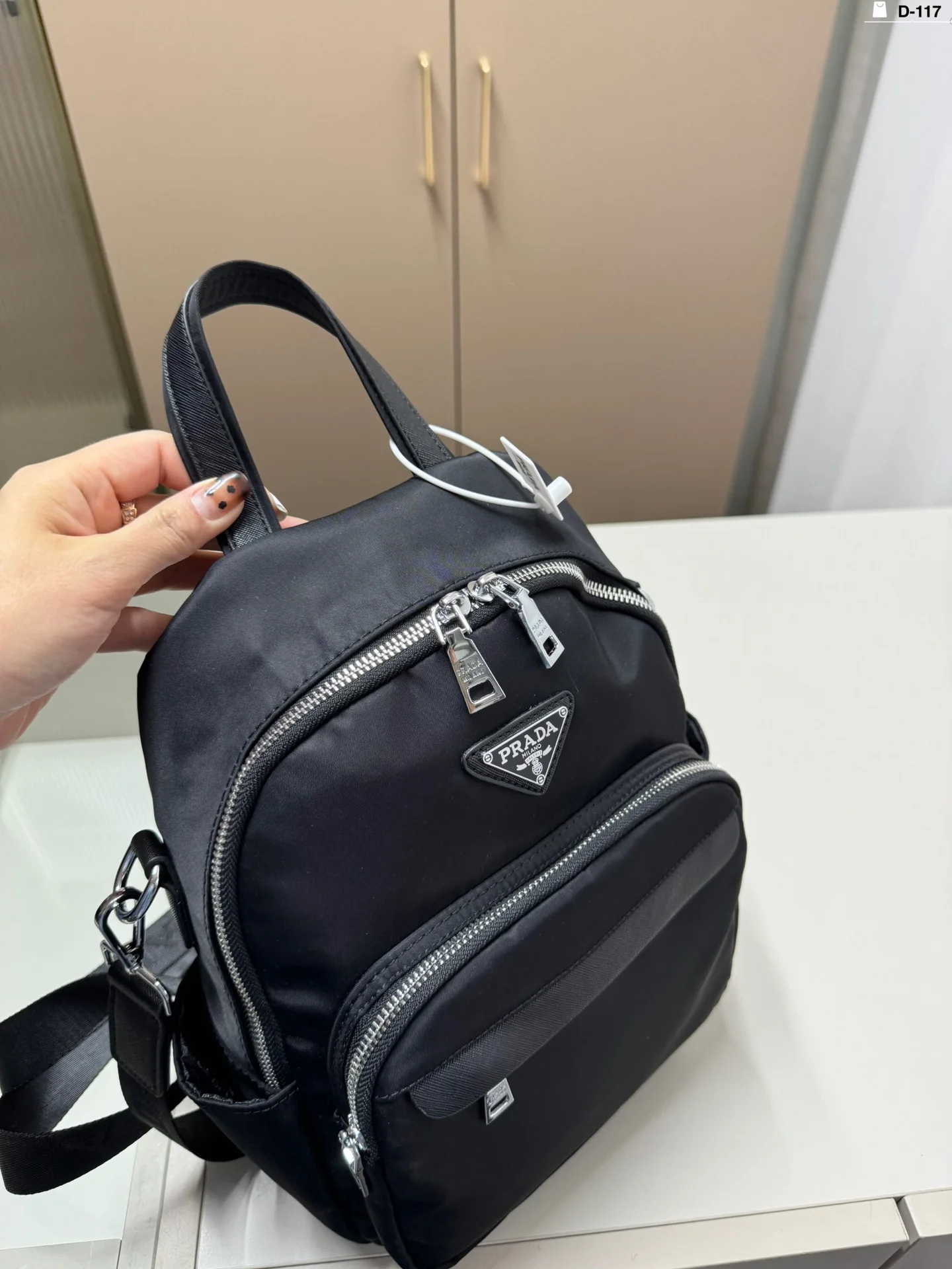 Prada style copy1：1New Nylon Shoulder Bag Daily Commuter Backpack