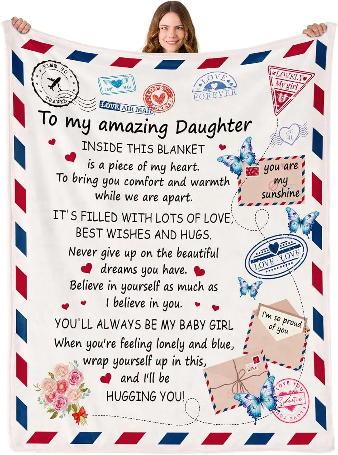 From Mom Dad- Daughter Birthday Gifts Mothers Valentines Day Wedding Gift Graduation Presents For Daughters Girls - To My