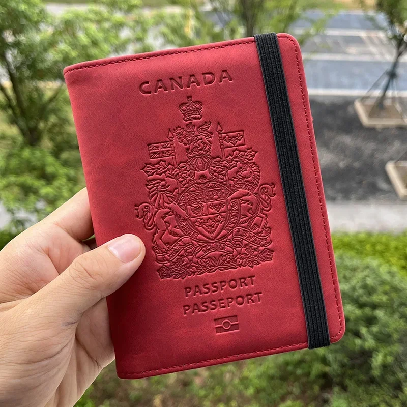 Travel Accessories Canada Passport Cover Protector Pu Leather Covers for Passport  Drop Shipping