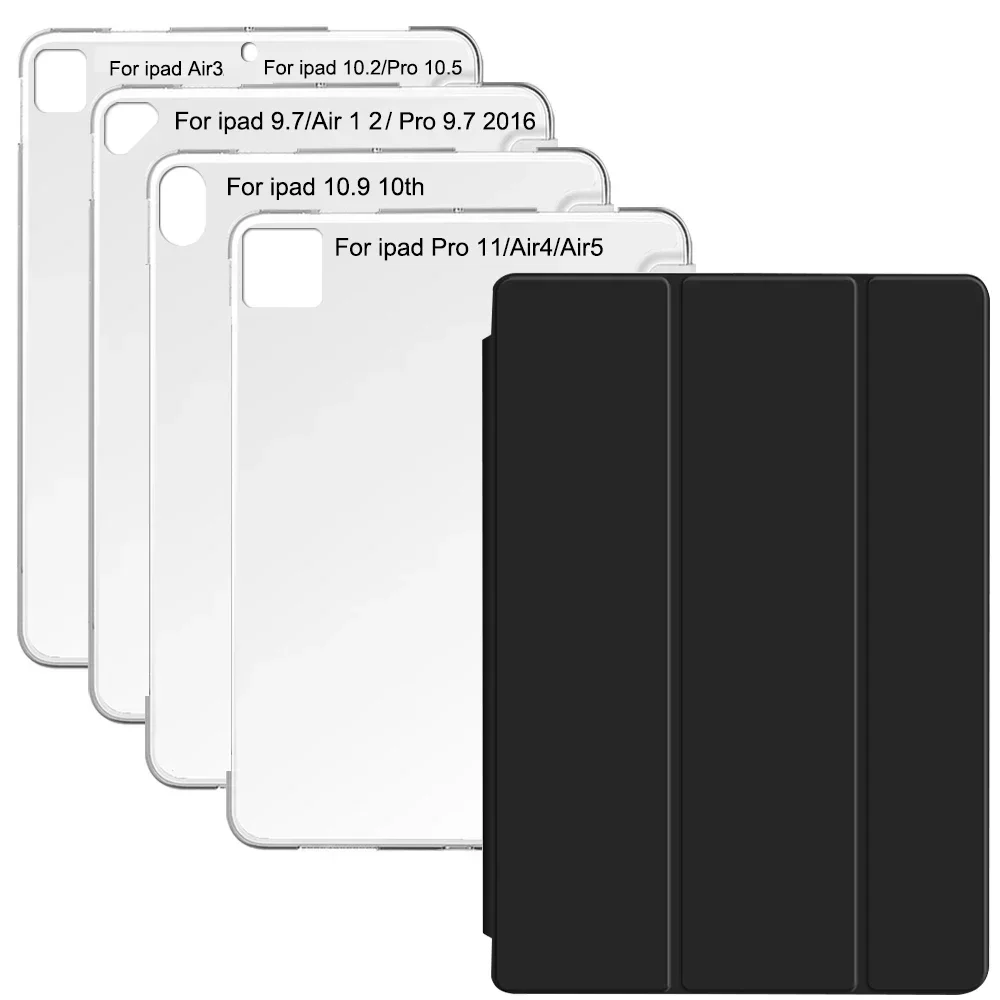 Para Apple iPad Mini 1 2 3 4 5 6 2019 2021 7,9 "8,3" mini6 Funda de cuero ultra delgada con tapa inteligente Funda plegable antipolvo